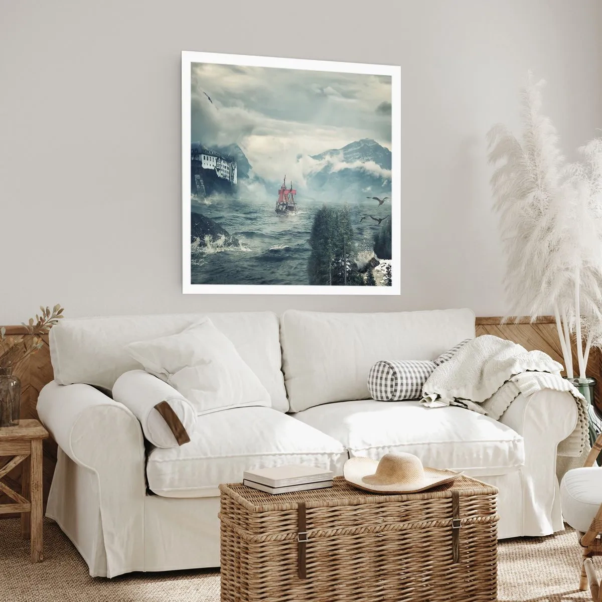 Poster - In magische wateren - 40x40 cm