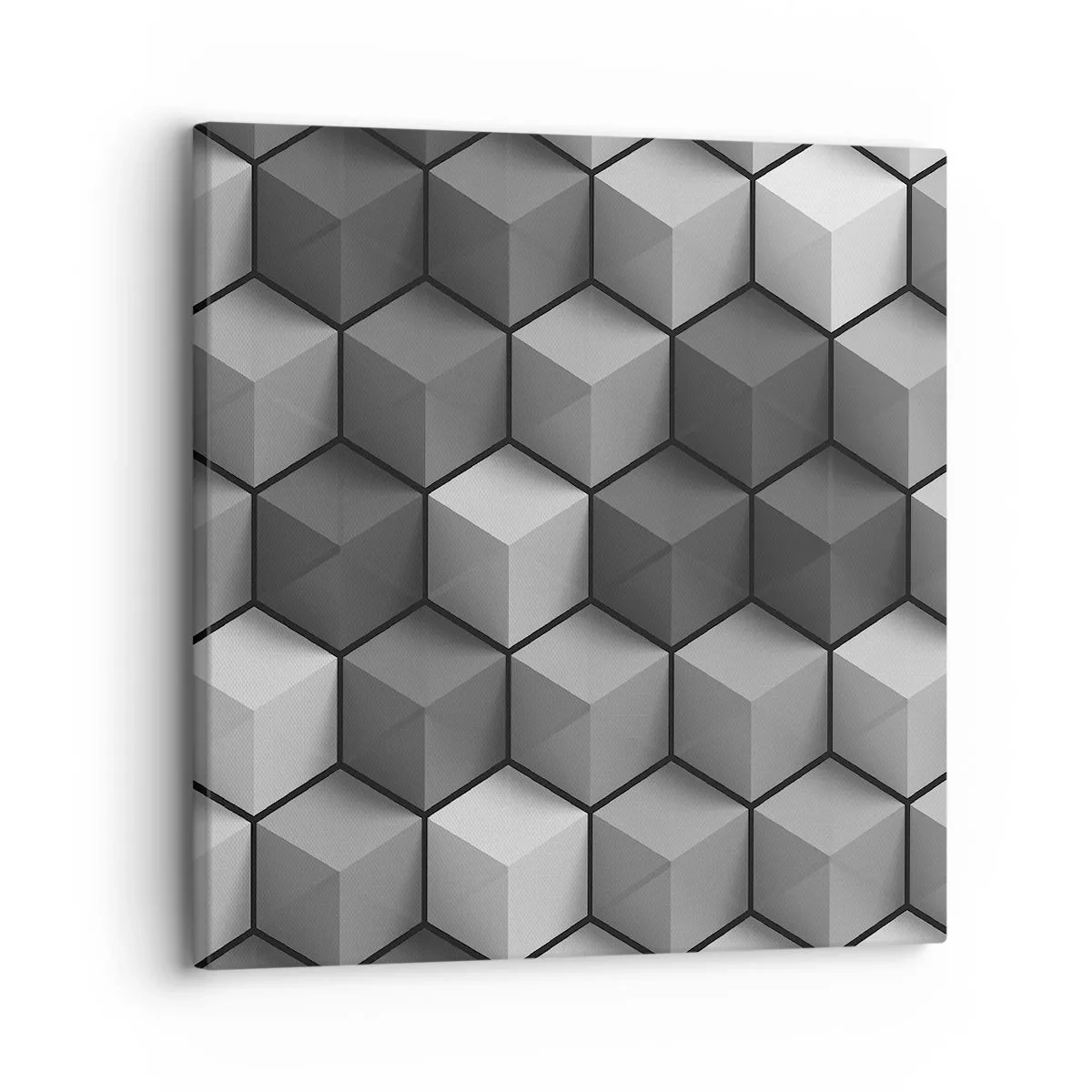 Schilderen op canvas - Kubistische puzzel - 30x30 cm