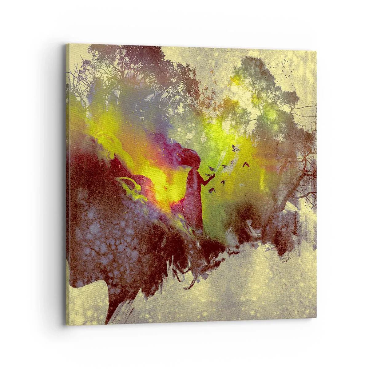 Schilderen op canvas - Moeder Natuur - 70x70 cm