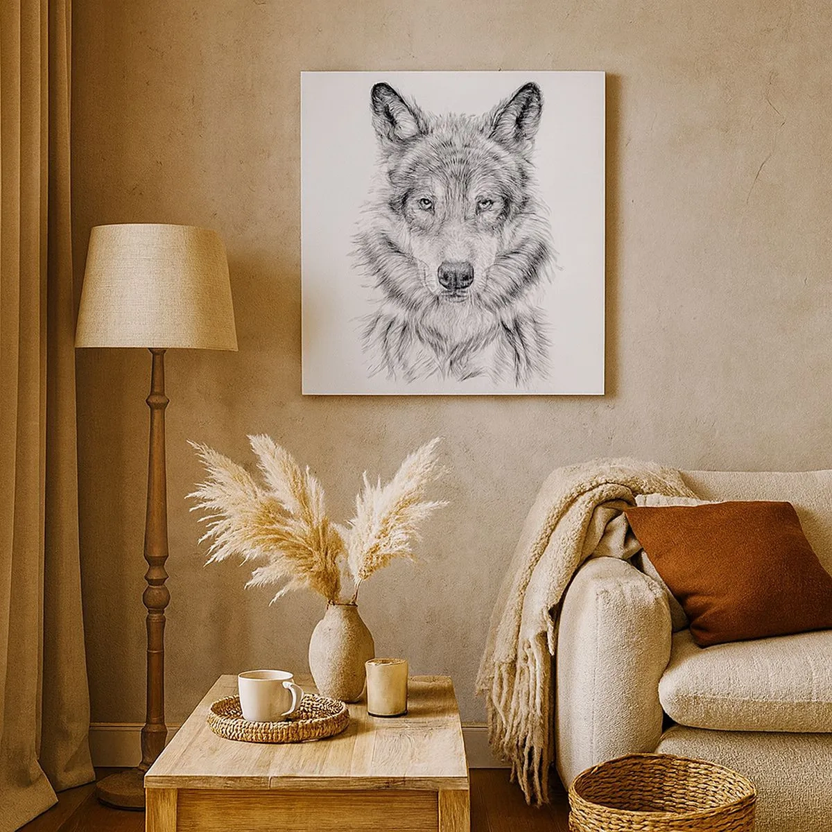 Schilderen op canvas - Een geboren leider - 30x30 cm