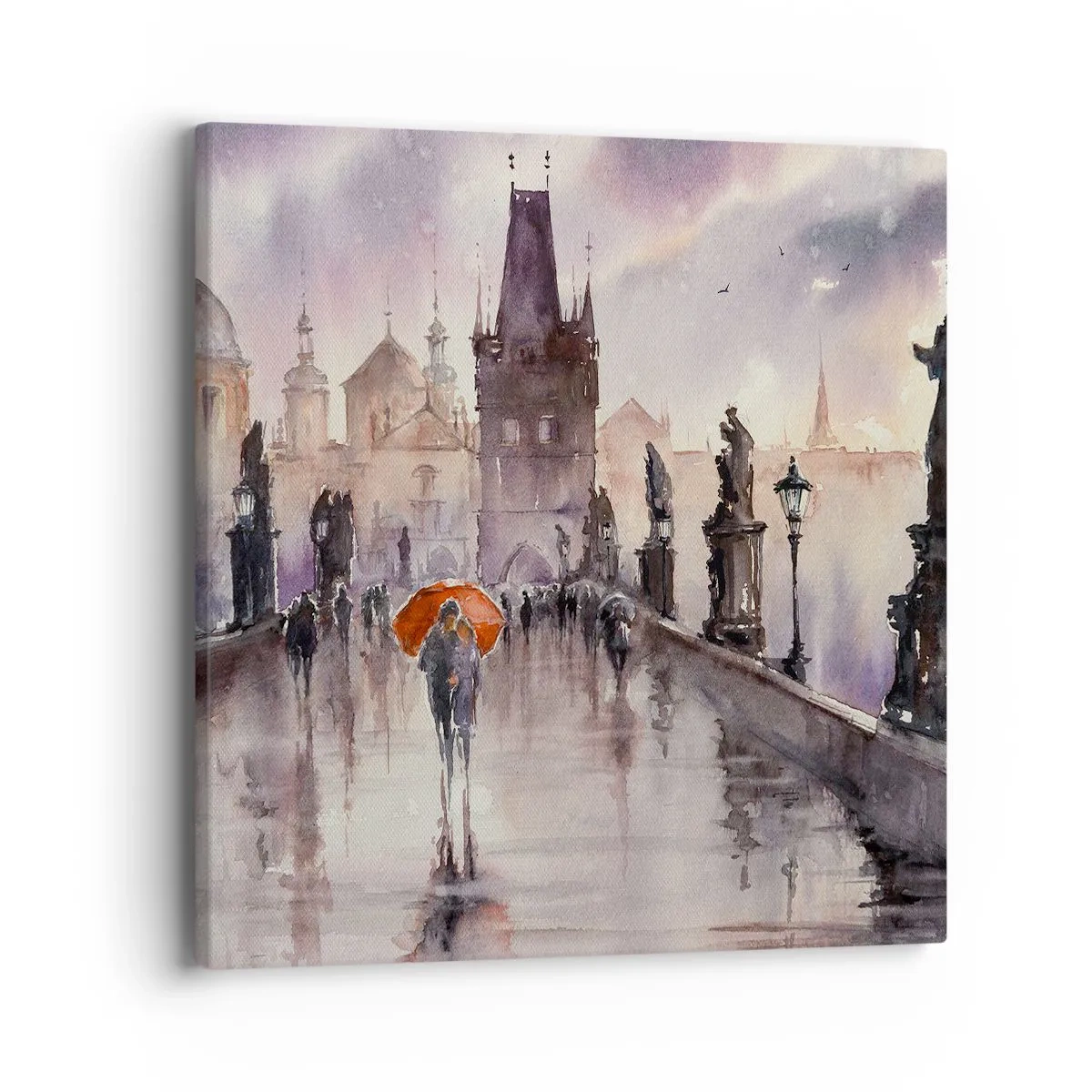 Schilderen op canvas - Mensen veranderen niet - 40x40 cm