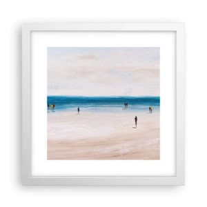 Poster in een witte lijst - Een natuurlijke behoefte - 30x30 cm