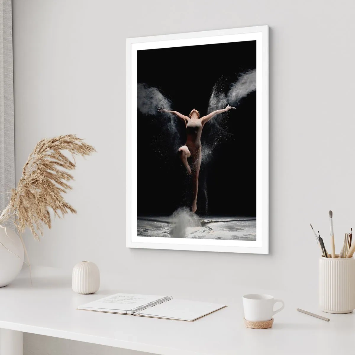 Poster in een witte lijst - Elfen bestaan - 61x91 cm