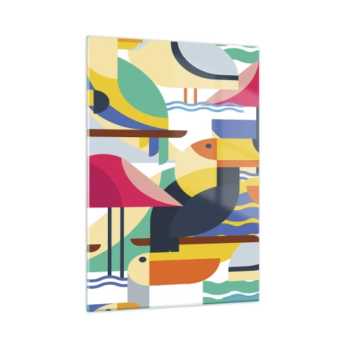 Schilderen op glas - Vogelfeestje - 50x70 cm