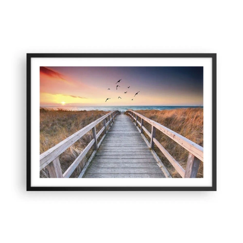 Poster in een zwarte lijst - De ruimte voor opvliegen - 70x50 cm