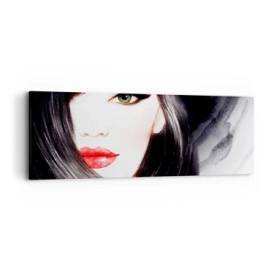 Schilderen op canvas - Saffier look - 90x30 cm