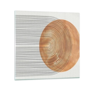 Schilderen op glas - Zonnige compositie - 70x70 cm