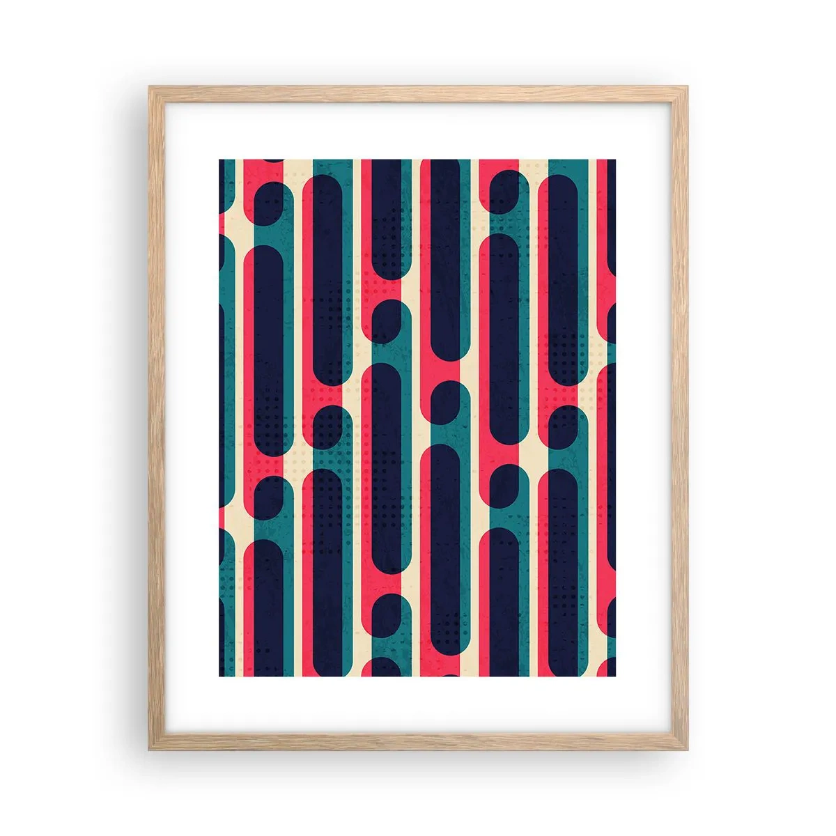Een poster in een licht eiken lijst - In de diepte en vooruit - 40x50 cm