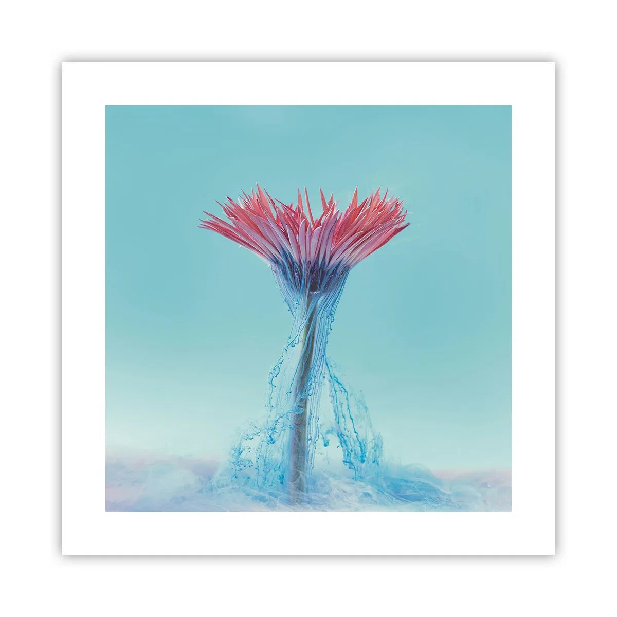 Poster - In een verkwikkende omhelzing - 40x40 cm