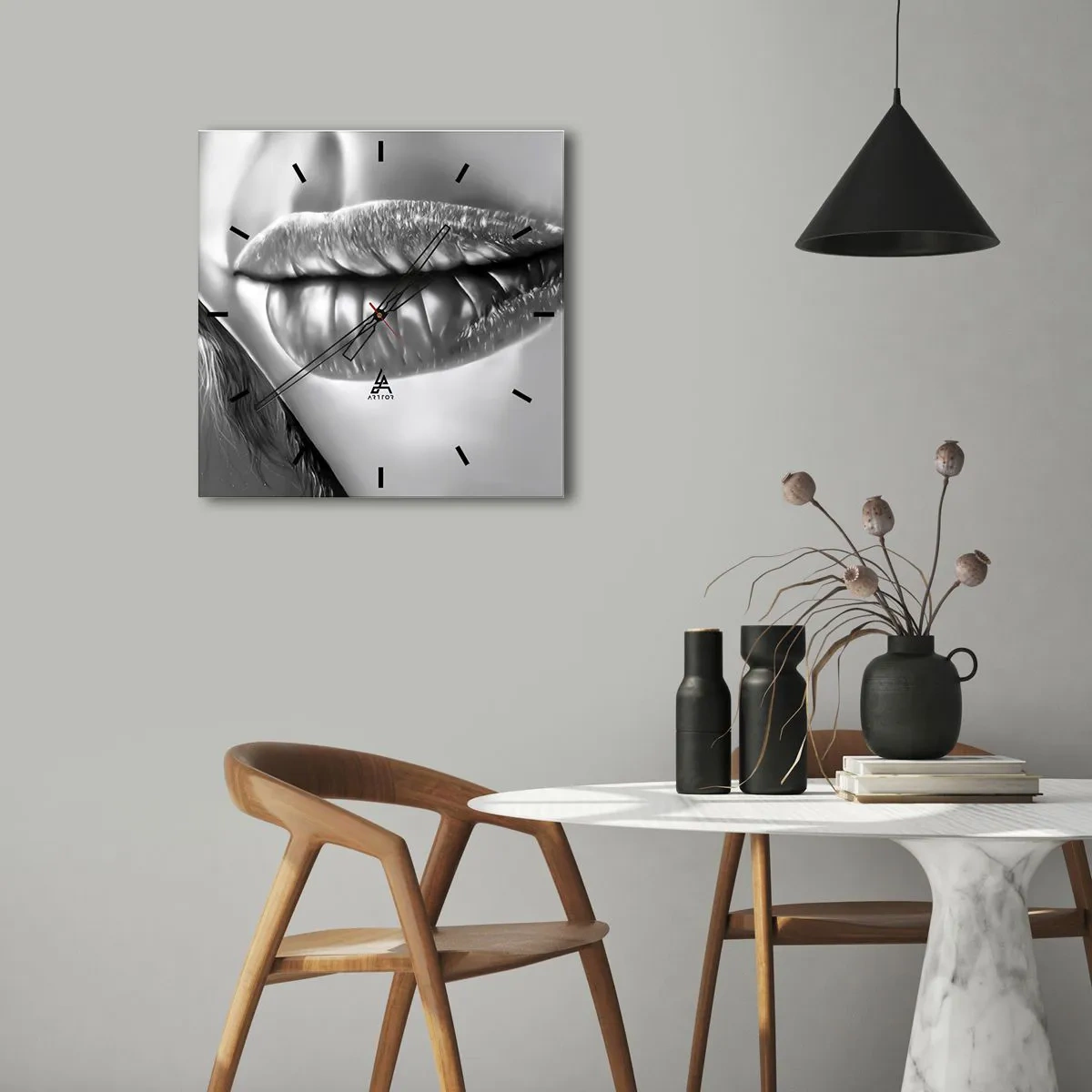 Wandklok - Klok - Ik weet waar je aan denkt... - 40x40 cm