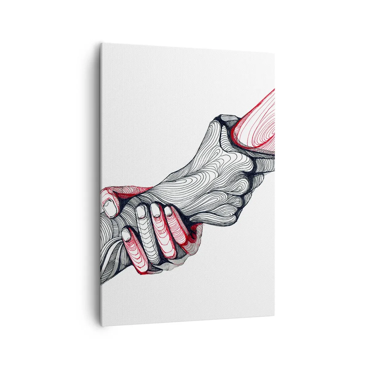 Schilderen op canvas - Je bent in goede handen - 70x100 cm