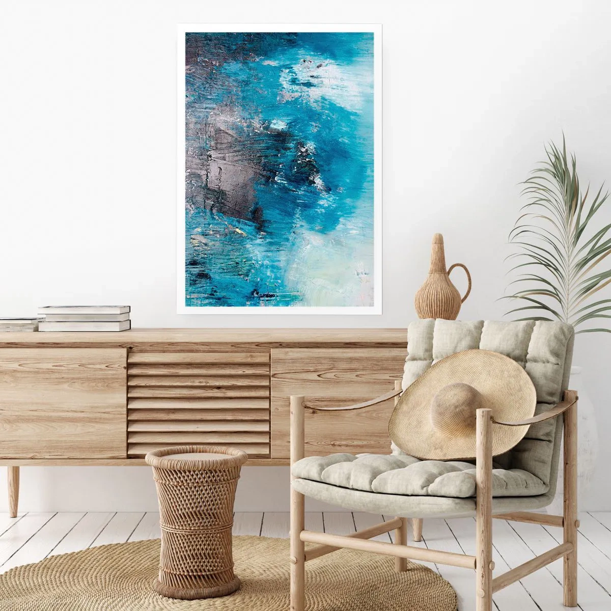 Poster - Rhapsody in Blauw - 61x91 cm
