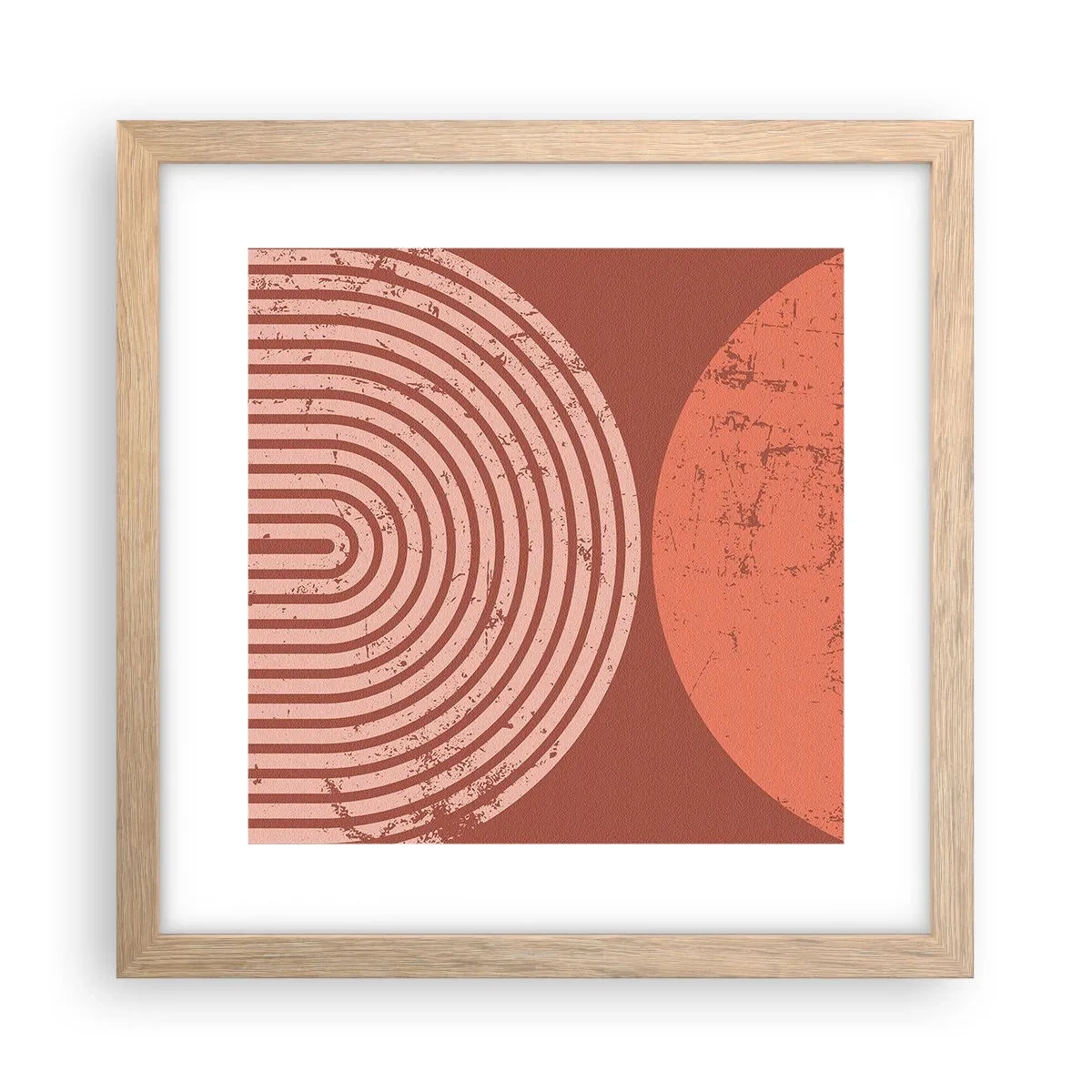 Een poster in een licht eiken lijst - Een nauwe band - 30x30 cm