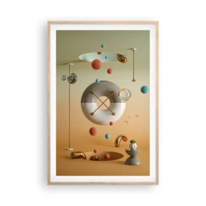 Een poster in een licht eiken lijst - Er kan van alles gebeuren - 61x91 cm