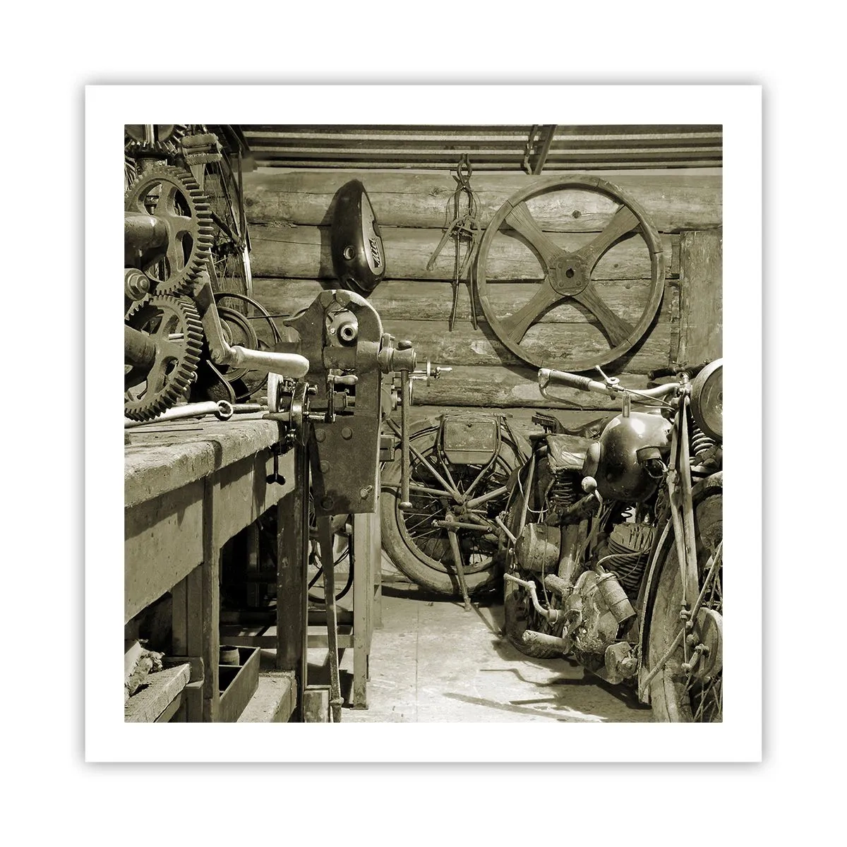 Poster - In de schuur van oom Władek - 60x60 cm