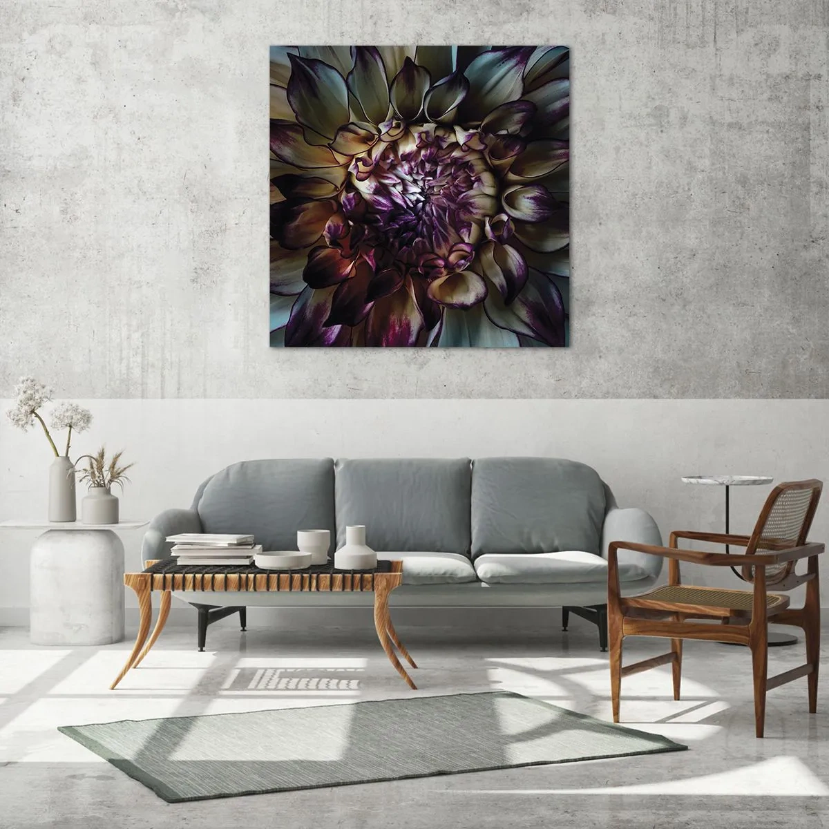 Schilderen op glas - De hoogtijdagen van de jeugd - 70x70 cm