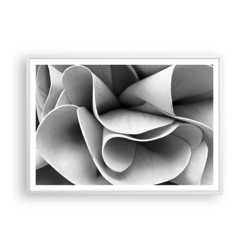 Poster in een witte lijst - Het gebeurt in de ruimte - 100x70 cm