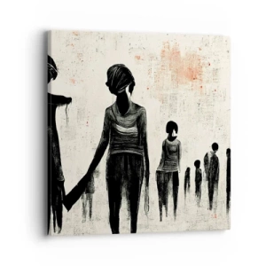 Schilderen op canvas - Tegen eenzaamheid - 40x40 cm