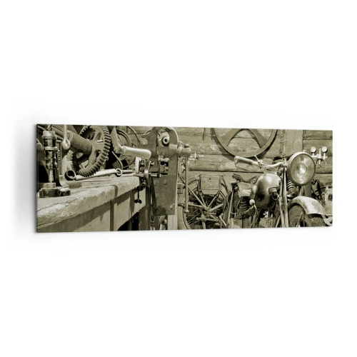 Schilderen op canvas - In de schuur van oom Władek - 160x50 cm