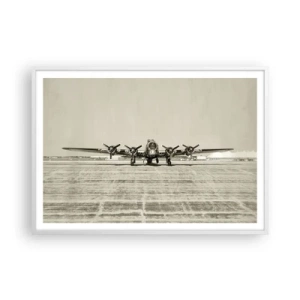 Poster in een witte lijst - Zoals altijd klaar - 100x70 cm