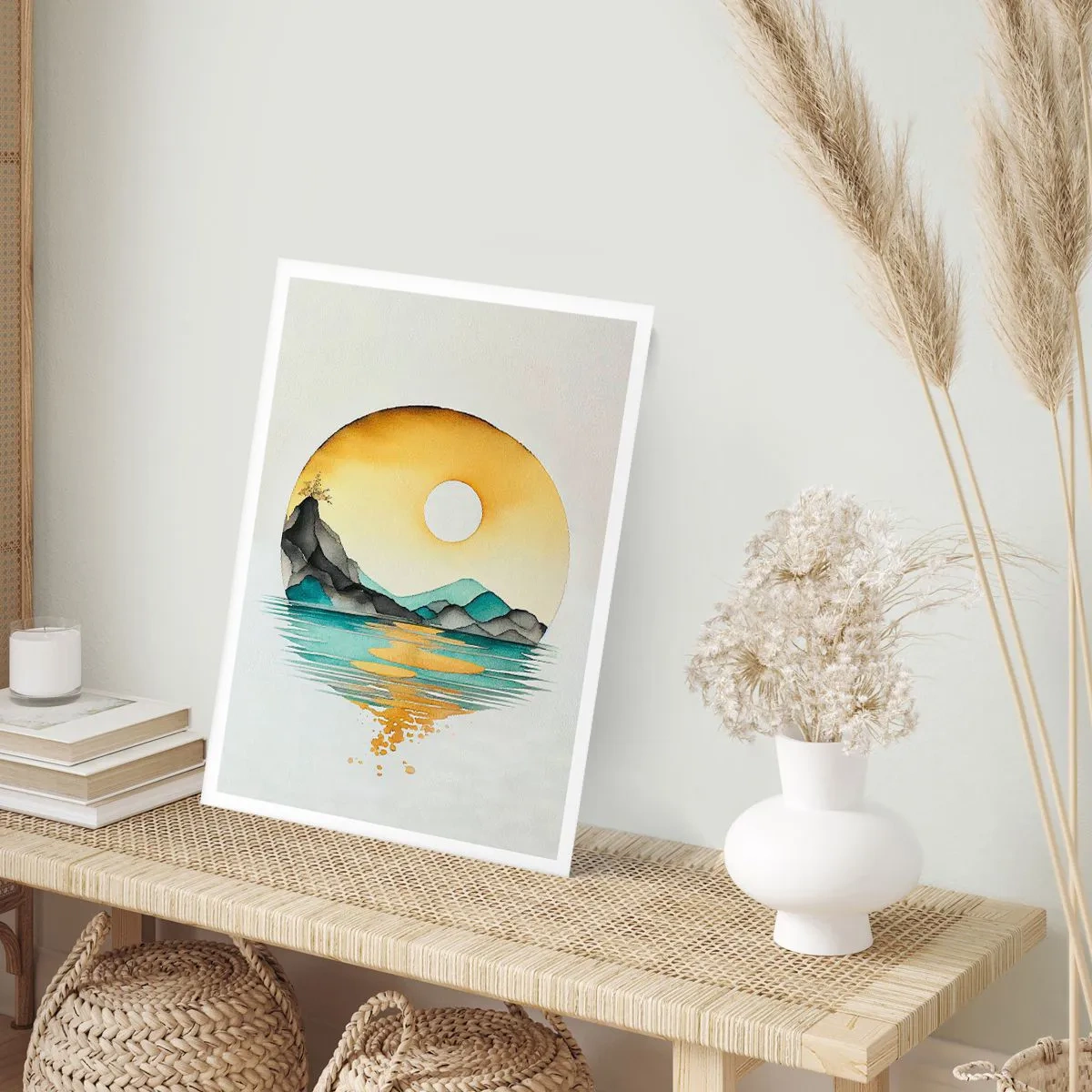 Poster - In de cirkel van schoonheid - 30x40 cm