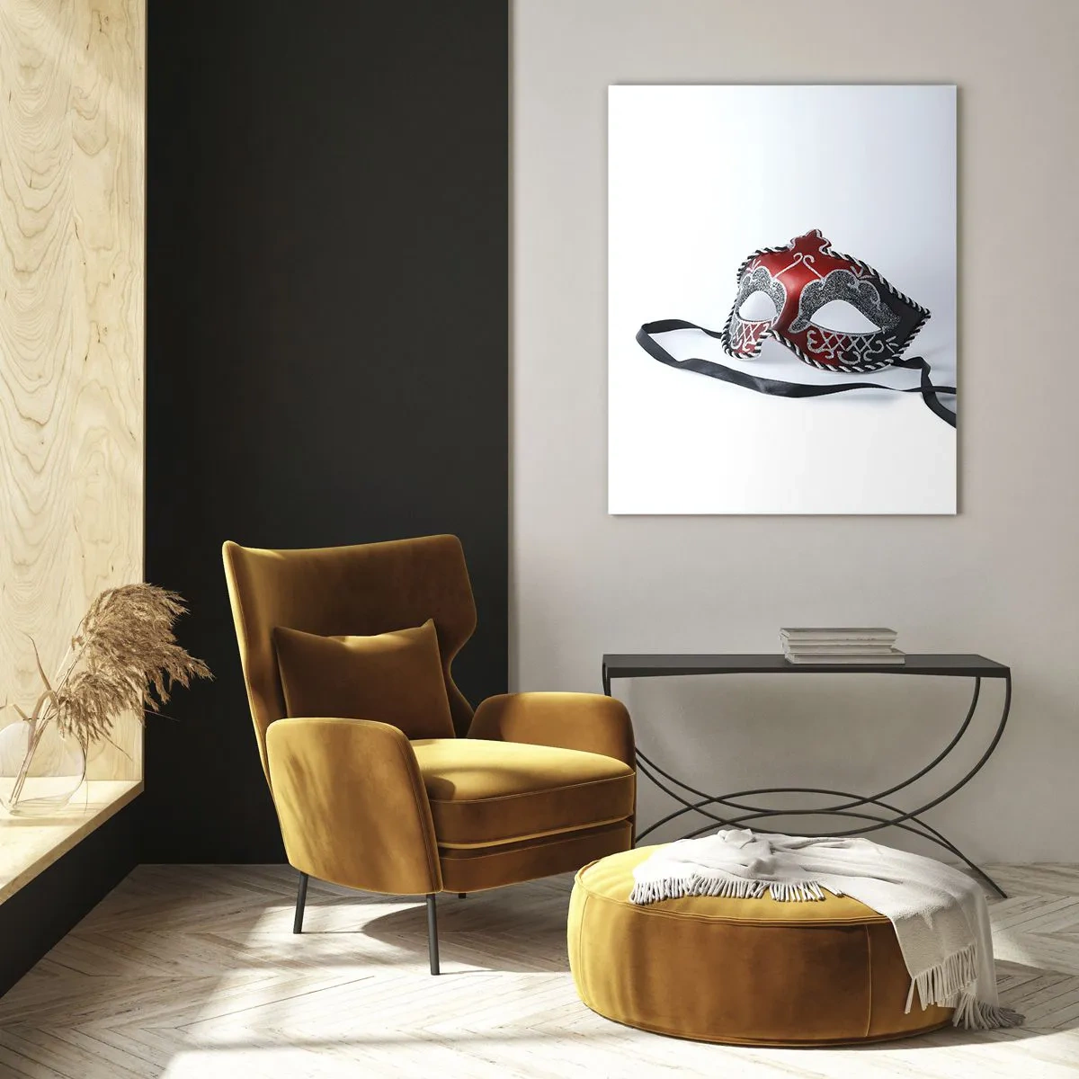 Schilderen op glas - Uitnodiging voor het bal - 80x120 cm