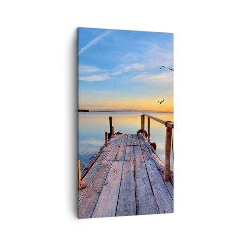 Schilderen op canvas - Loop recht naar de zon - 45x80 cm