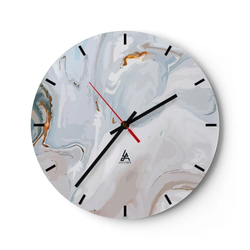 Wandklok - Klok - Het wit is verheven - 40x40 cm