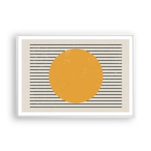 Poster in een witte lijst - De kracht van eenvoud - 100x70 cm