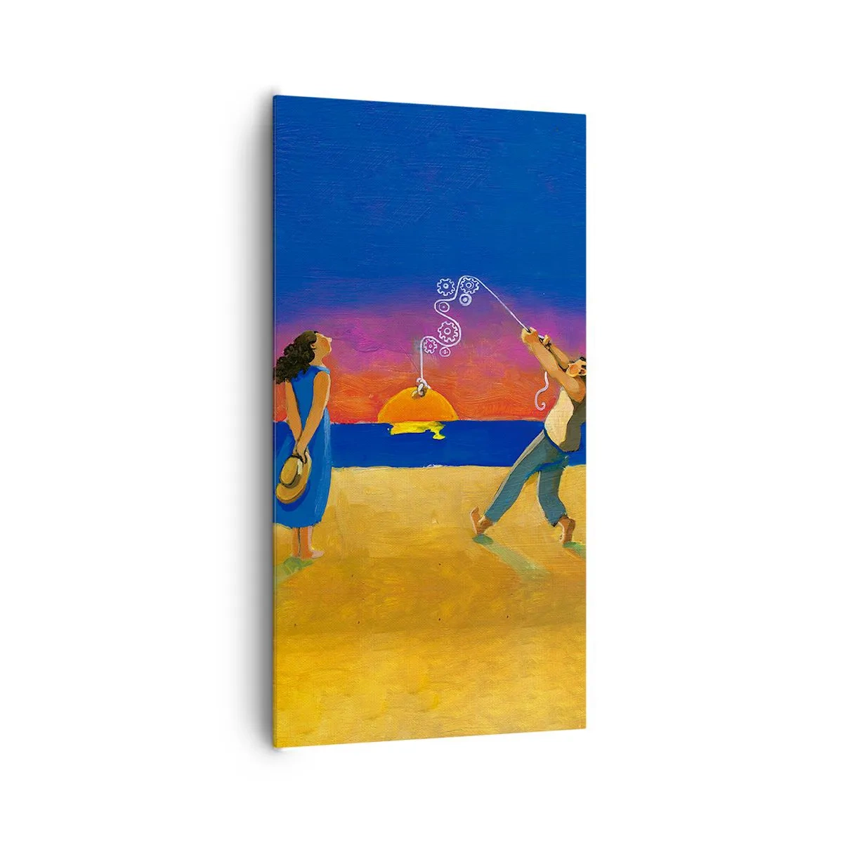 Schilderen op canvas - Meer dan een sterretje uit de lucht - 65x120 cm