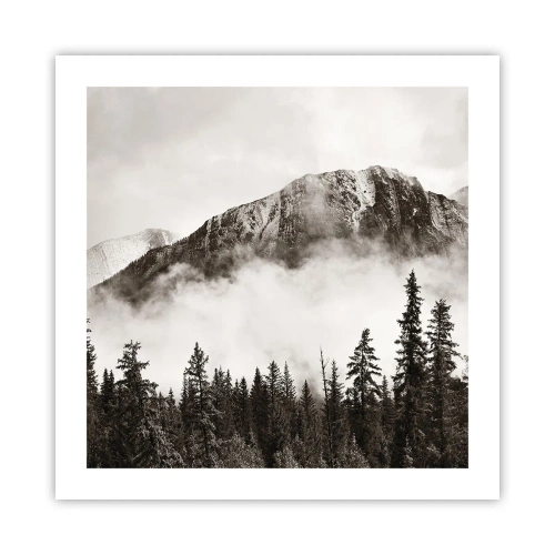 Poster - Granieten liniaal - 50x50 cm