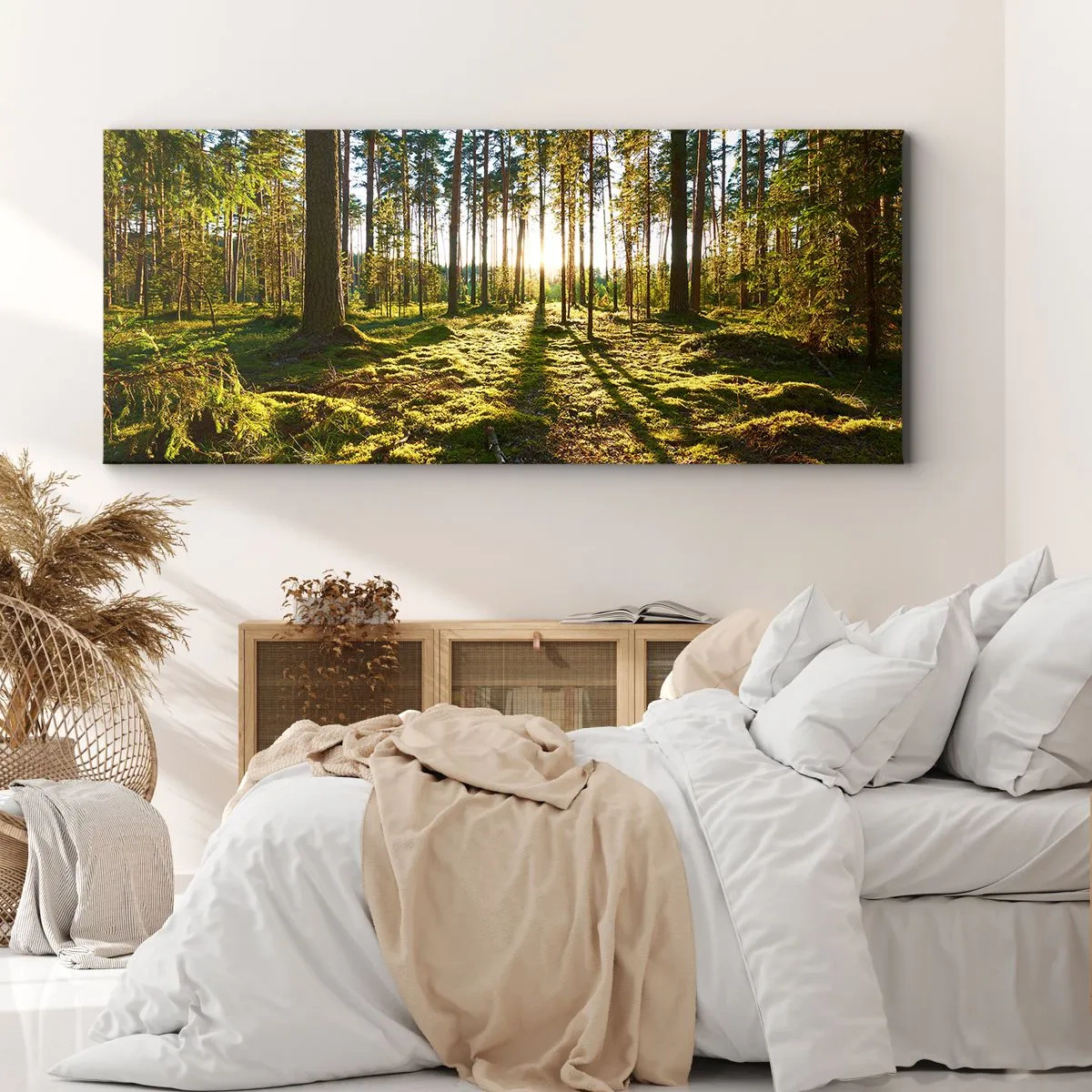 Schilderen op canvas - … Achter de zeven bossen - 90x30 cm