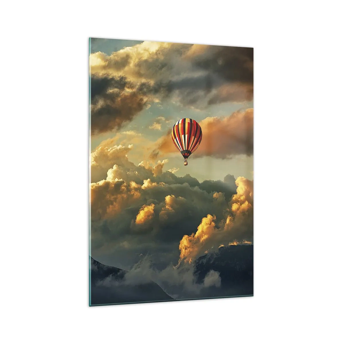 Schilderen op glas - Ik vlieg omdat ik dat wil - 70x100 cm