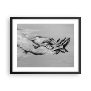 Poster in een zwarte lijst - Begin… - 50x40 cm