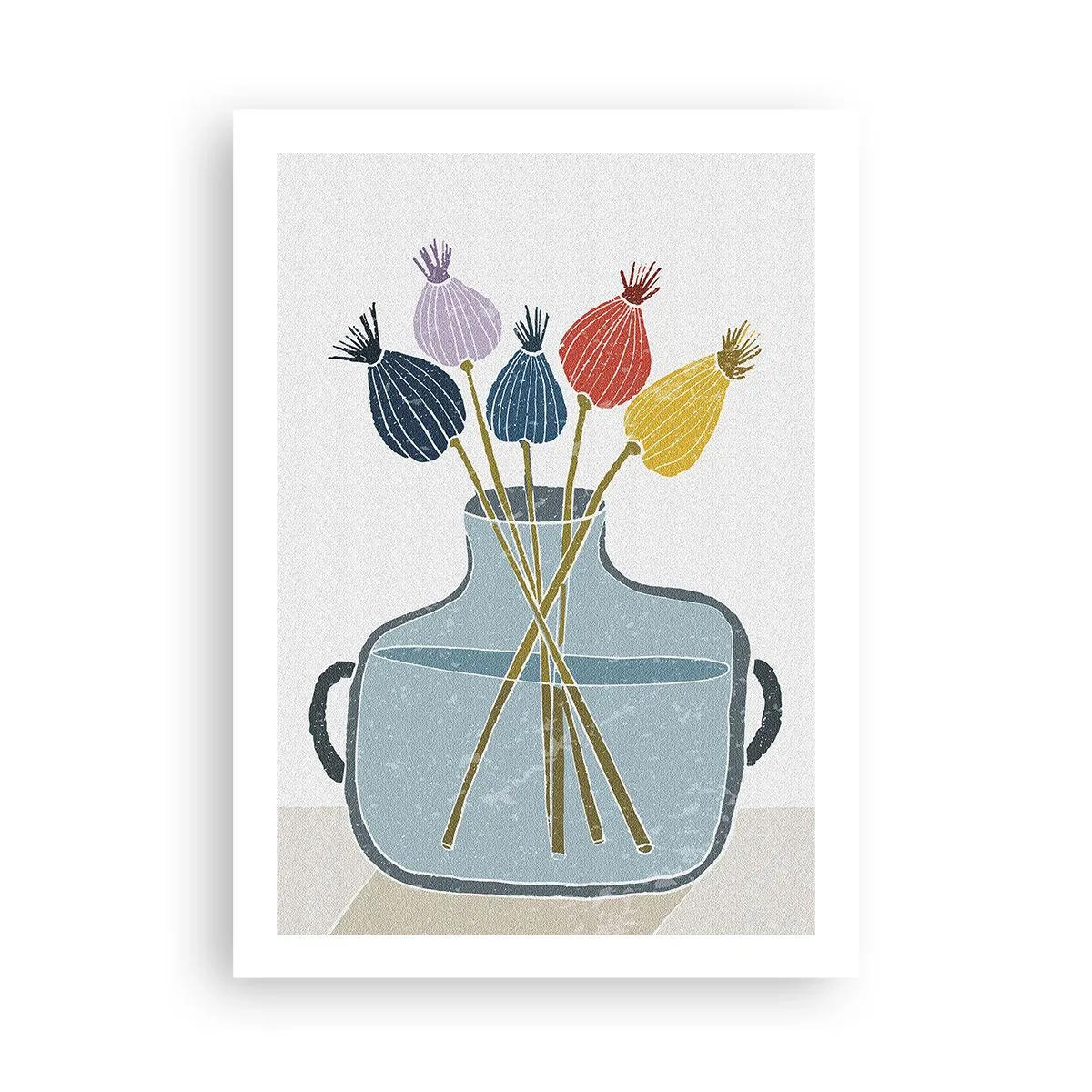 Poster - Alsof hij met maanzaad heeft gezaaid - 50x70 cm