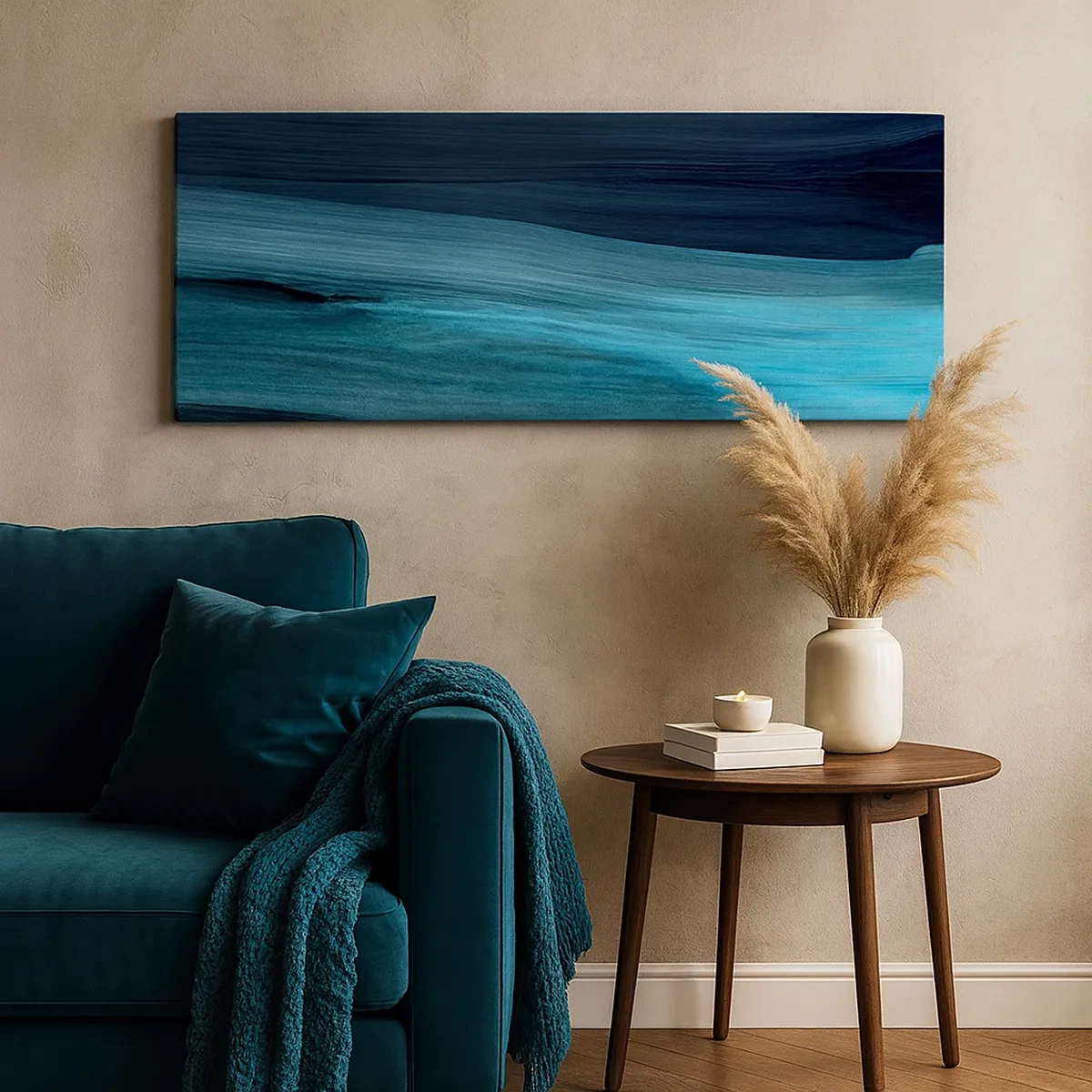 Schilderen op canvas - Ga met de stroom mee - 30x30 cm