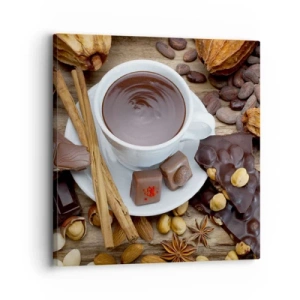 Schilderen op canvas - Uit een sprookjesachtige chocoladefabriek - 30x30 cm