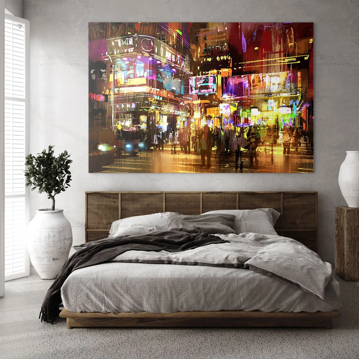 Schilderen op glas - In een zee van licht - 120x80 cm