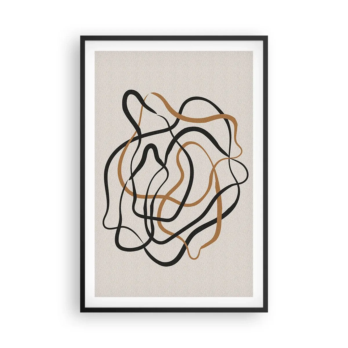 Poster in een zwarte lijst - Alles ging mis - 61x91 cm