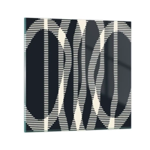 Schilderen op glas - Een poging om de duisternis te doorbreken - 60x60 cm