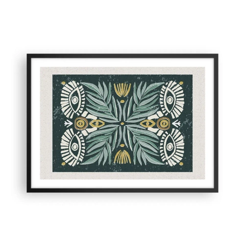 Poster in een zwarte lijst - Als een volksuitsnede - 70x50 cm