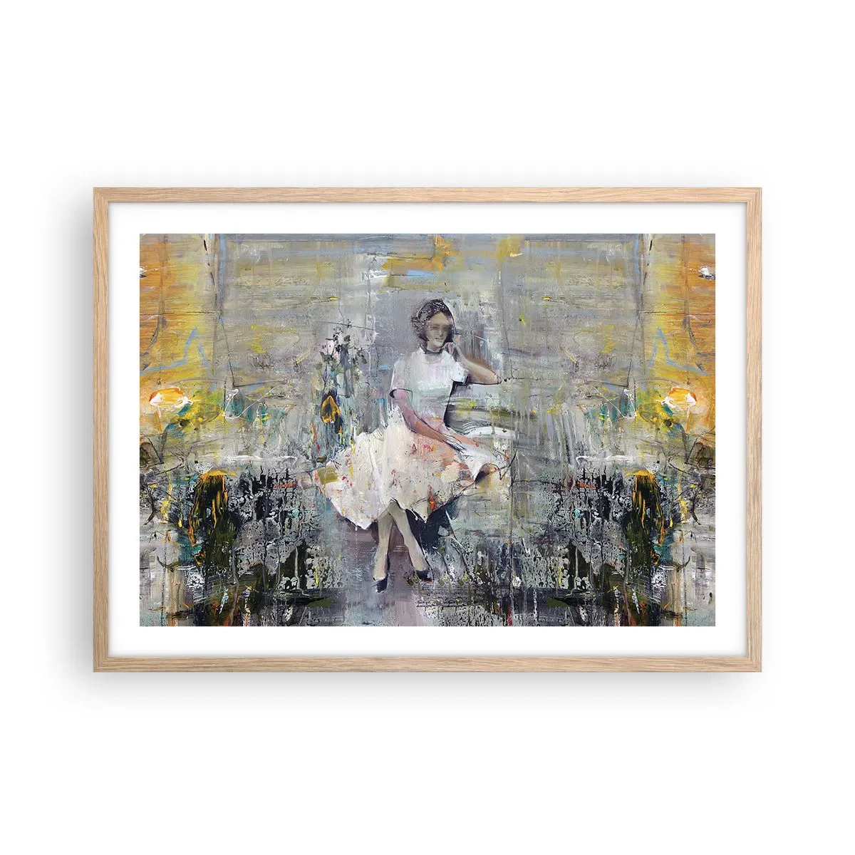 Een poster in een licht eiken lijst - Klassiek en modern - 70x50 cm