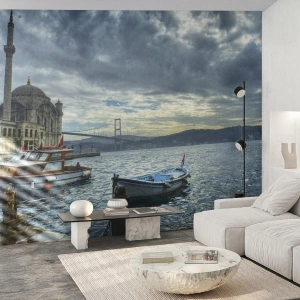 Fotobehang op maat Premium Sand - Op de grens van de werelden - Stad, Istanbul, Turkiye