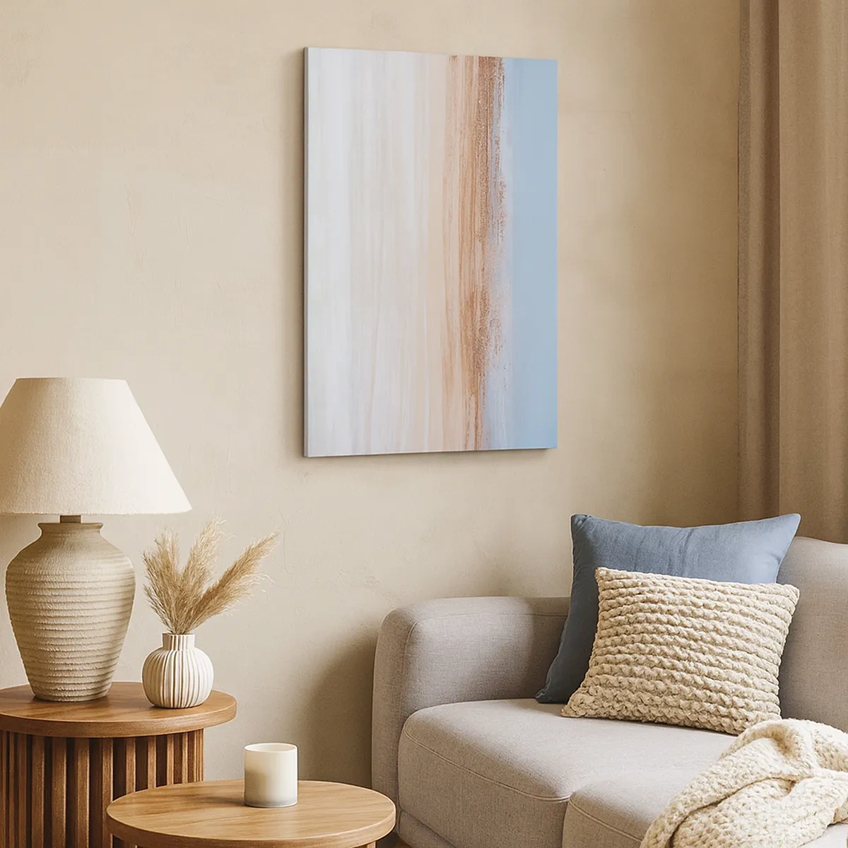 Schilderen op canvas - Dubbelzinnig landschap - 50x70 cm