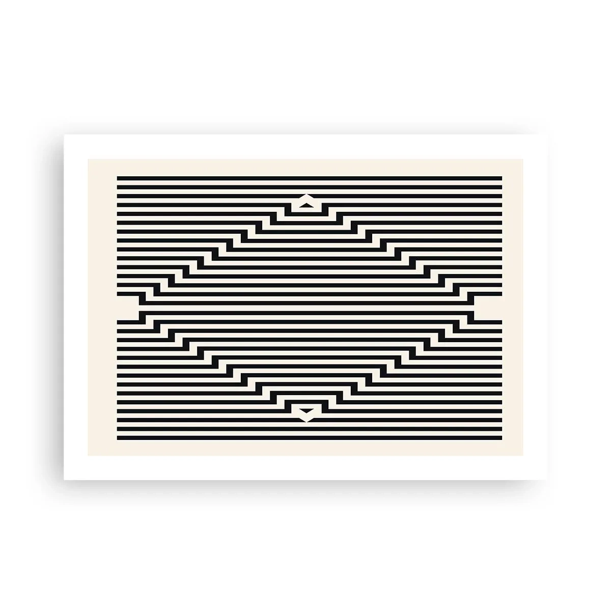 Poster - Geometrische illusie - 70x50 cm