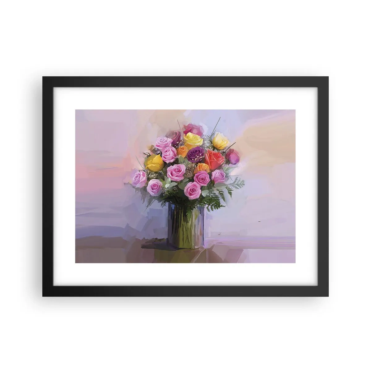 Poster in een zwarte lijst - Ingehouden schoonheid - 40x30 cm