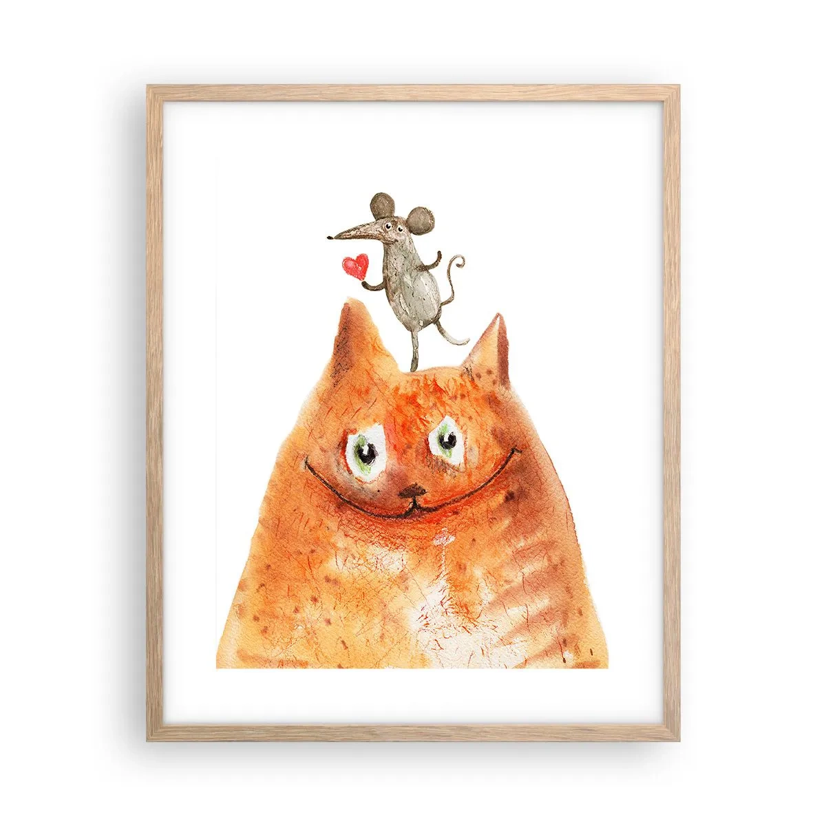 Een poster in een licht eiken lijst - De paradoxen van de liefde - 40x50 cm