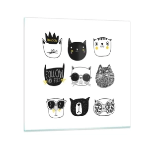 Schilderen op glas - Iedereen is anders - 70x70 cm