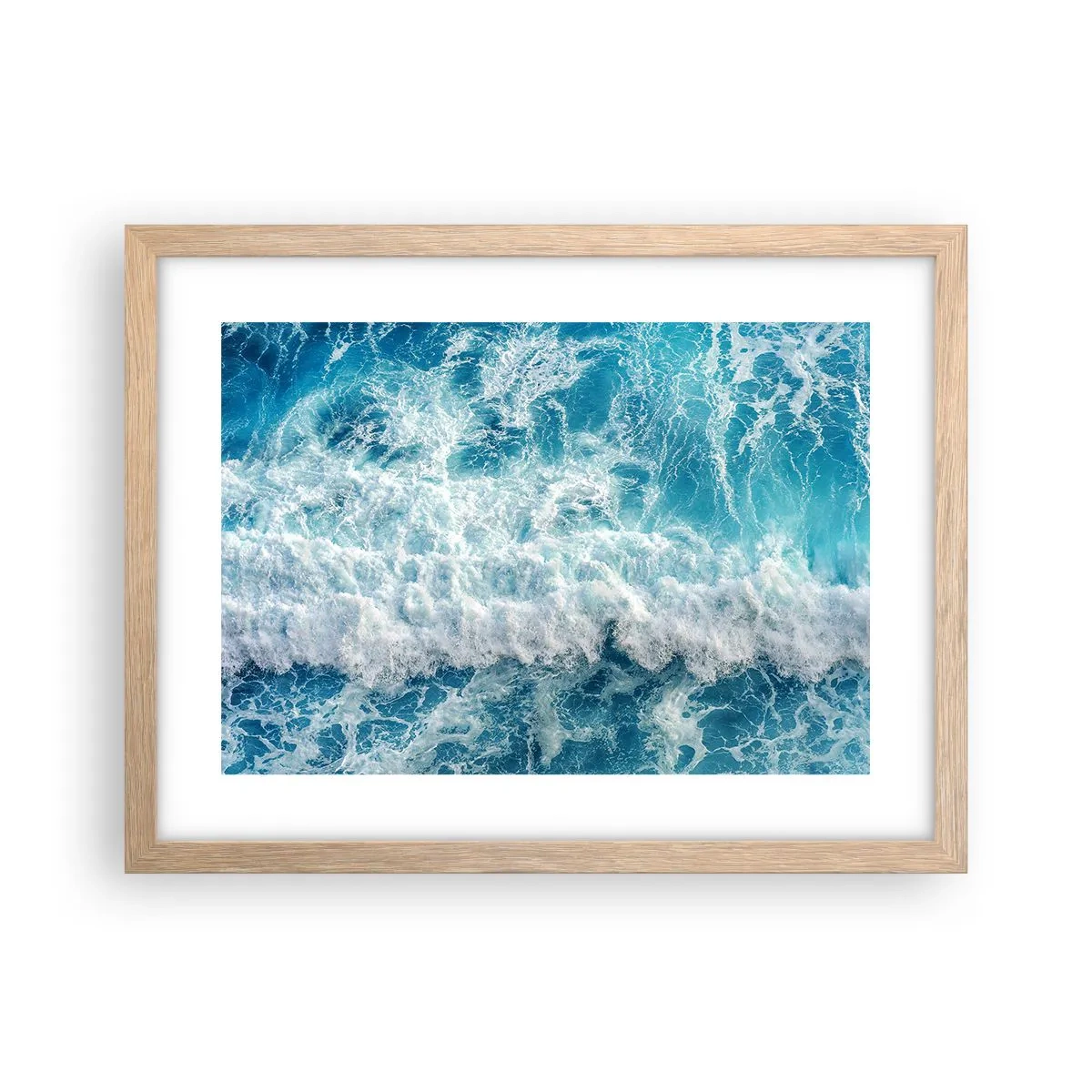 Een poster in een licht eiken lijst - Vrolijk en springend - 40x30 cm