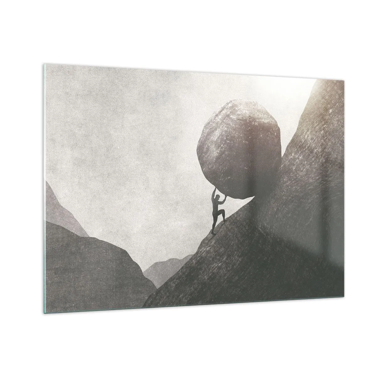 Schilderen op glas - Ik geloof tegen alle hoop in - 100x70 cm